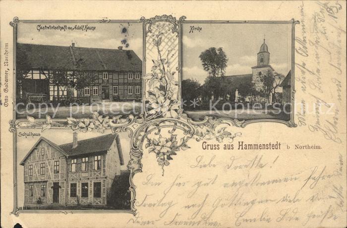 Hammenstedt Gastwirtschaft von Adolf Keune Kirche, Schulhaus