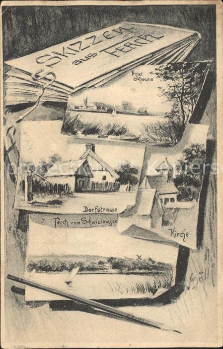 Ferch Neue Scheune Dorfstrasse, Kirche, Ferch vom Schwielowsee