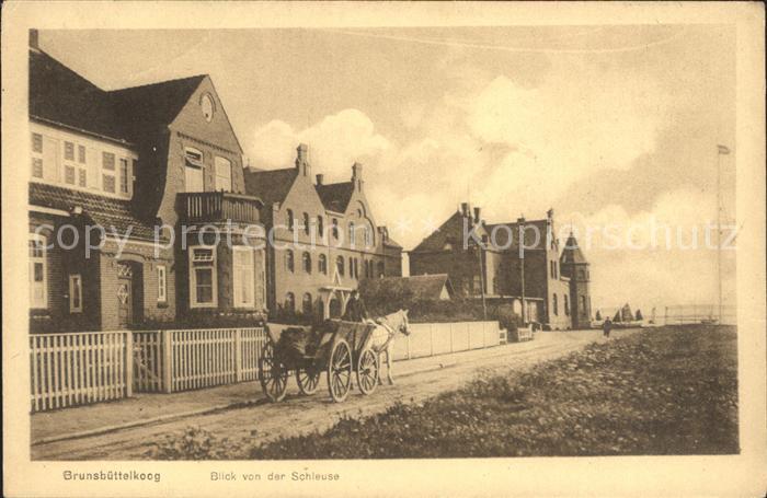 Brunsbuettelkoog Blick von der Schleuse