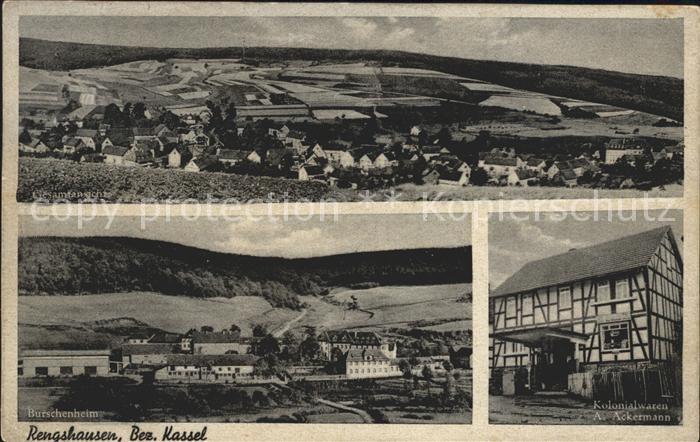 Rengshausen Knuellwald Burschenheim Kolonialwaren A. Ackermann