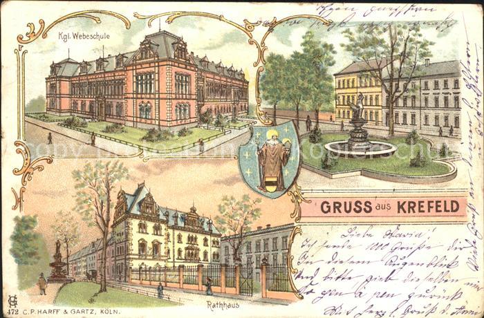 Krefeld Koenigliche Webeschule Rathaus