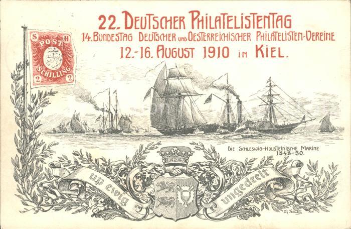 KIEL  CITY 22. Deutscher Philatelistentag Schleswig- Holsteinische Marine