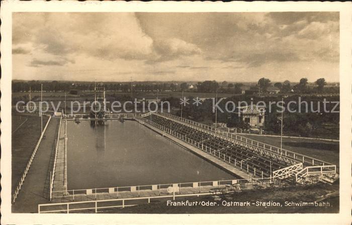Frankfurt Oder Ostmark- Stadion Schwimmbahn