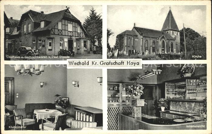 Wechold Gasthaus Gemischtwaren Paul Steede Kirche