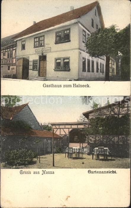 Nazza Gasthaus Haineck Gartenansicht