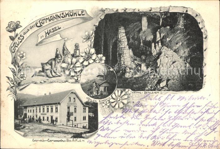 Hasel Baden Hasler Hoehle BW Erdmannshoehle