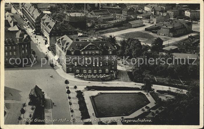 Glauchau Hotel Glauchauer Hof Fliegeraufnahme