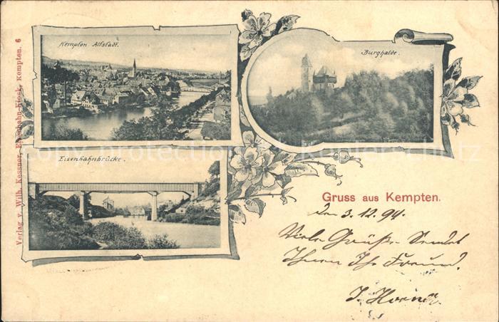 Kempten Allgaeu Eisenbahnbruecke Altstadt