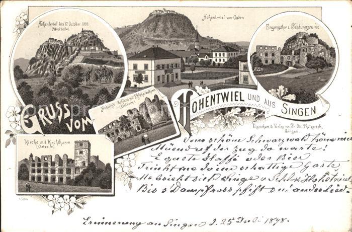 Hohentwiel Singen Kirche Kirchturm