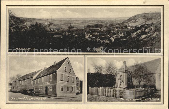Mertendorf Naumburg Gasthof Kriegerdenkmal