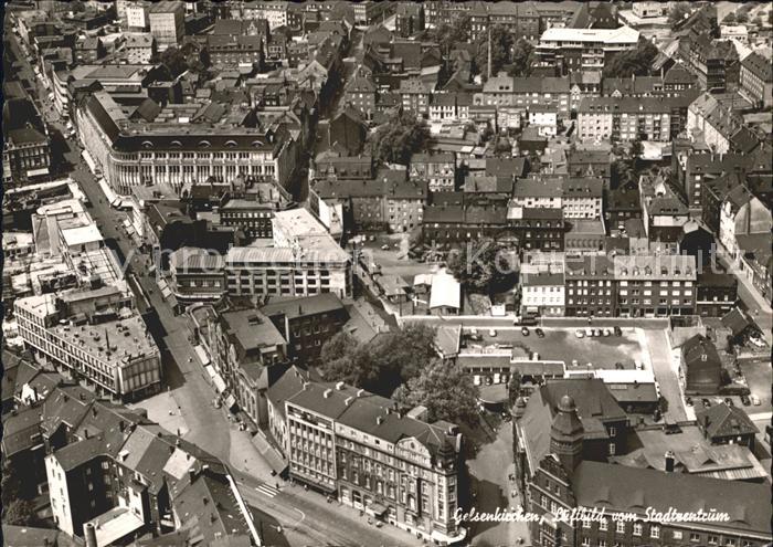 Gelsenkirchen Fliegeraufnahme Stadtzentrum
