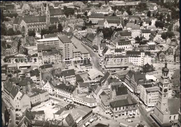 Augsburg Rathaus Fliegeraufnahme