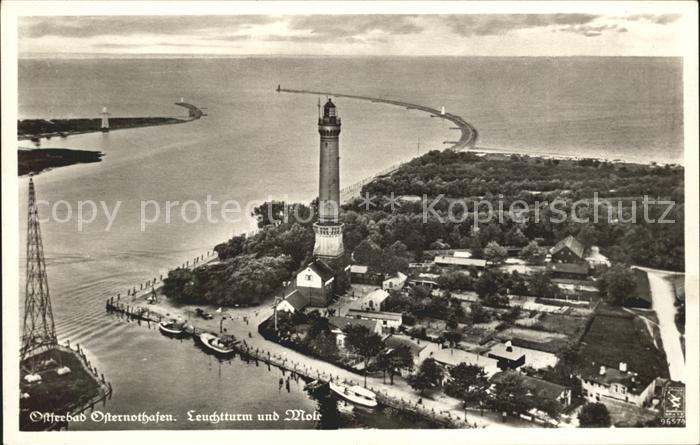 Osternothafen Leuchtturm Mole Fliegeraufnahme