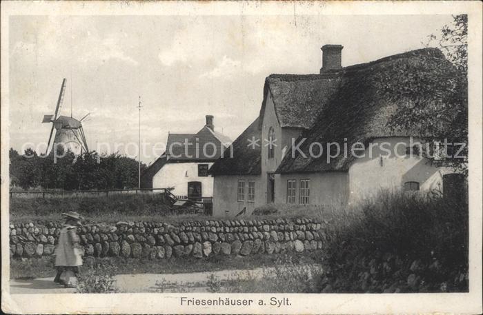 SYLT Insel Schleswig-Holstein Friesenhaeuser auf Sylt