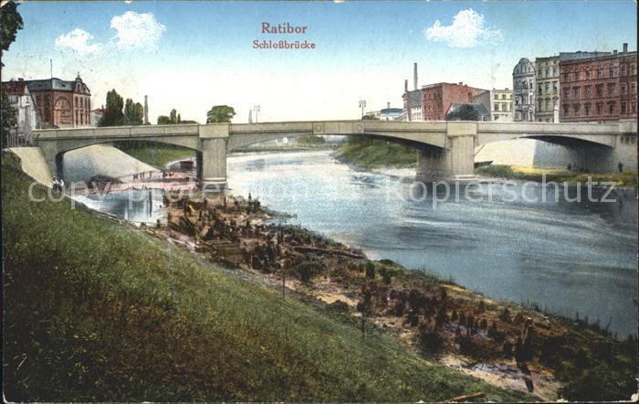 Ratibor Oberschlesien Schlossbrücke