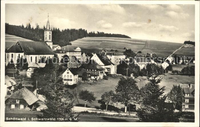 Schoenwald Schwarzwald Schoenwald mit Kirche