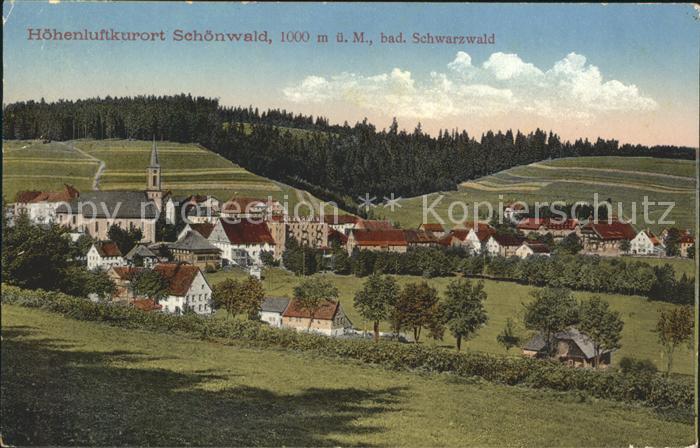 Schoenwald Schwarzwald Hoehenluftkurort Schoenwald