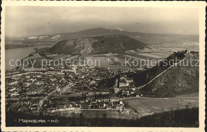 Hainburg Donau Fliegeraufnahme