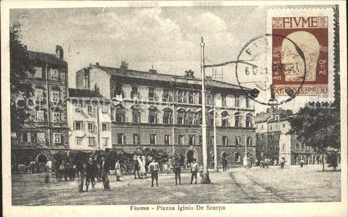 Fiume Rijeka Piazza Iginio De Scarpa