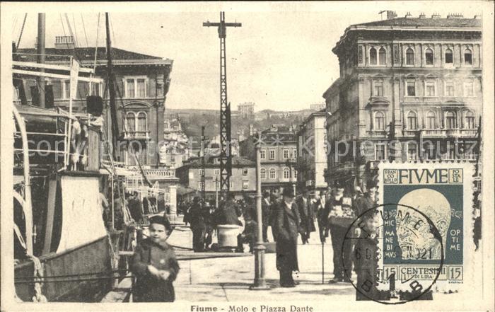 Fiume Rijeka Molo e Piazza Dante