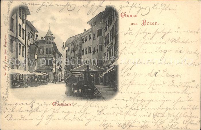 Bozen Suedtirol Obstplatz