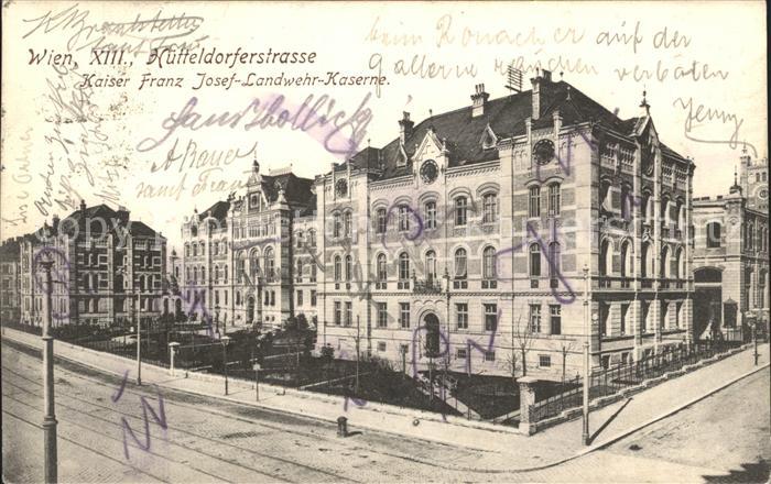 WIEN AT Huetteldorferstrasse Kaiser Franz Josef Landwehr Kaserne