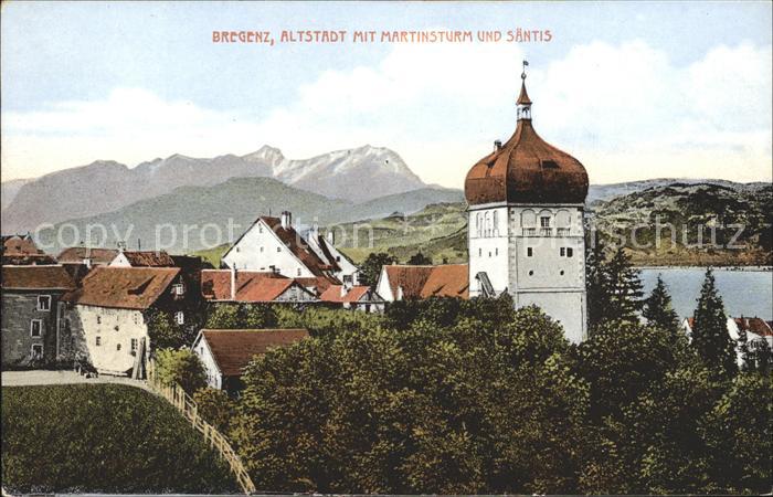 Bregenz Vorarlberg Altstadt Martinsturm Saentis
