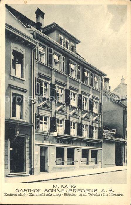 Bregenz Vorarlberg Gasthof Sonne