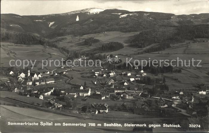 Spital Semmering Steiermark Stuhleck Fliegeraufnahme