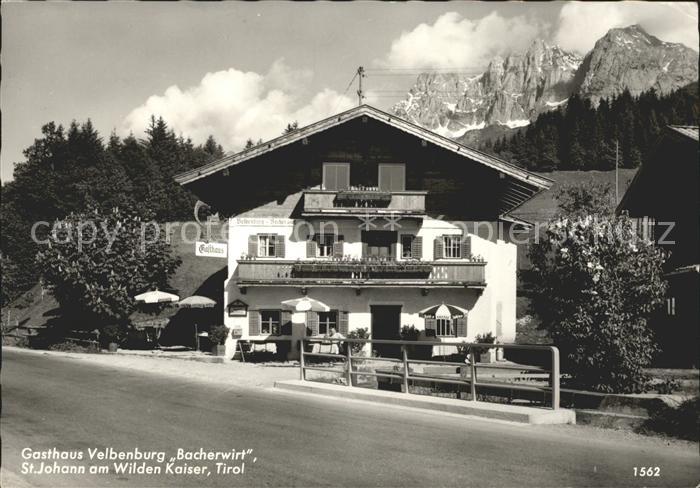 St Johann Tirol Gasthaus Velbenburg Bacherwirt