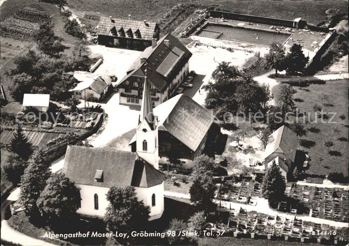 Groebming Steiermark Alpengasthof Moser Loy Fliegeraufnahme