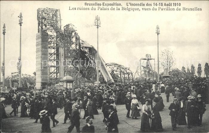 Bruxelles Bruessel Les ruines du Palais de la Belgique