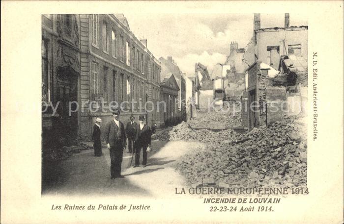 Louvain Flandre Les Ruines du Palais de Justice