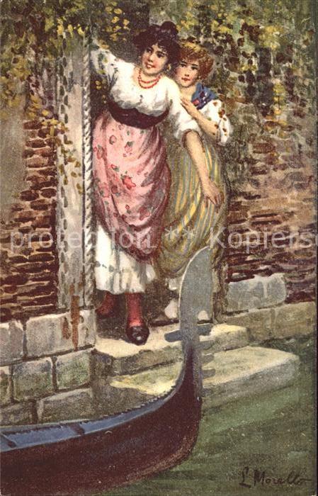 Venedig Venezia Frauen Künstlerkarte