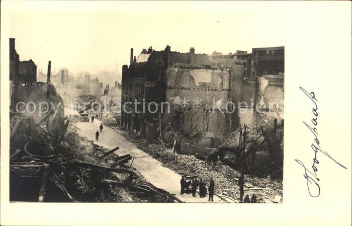 Rotterdam Zerstoerte Haeuser