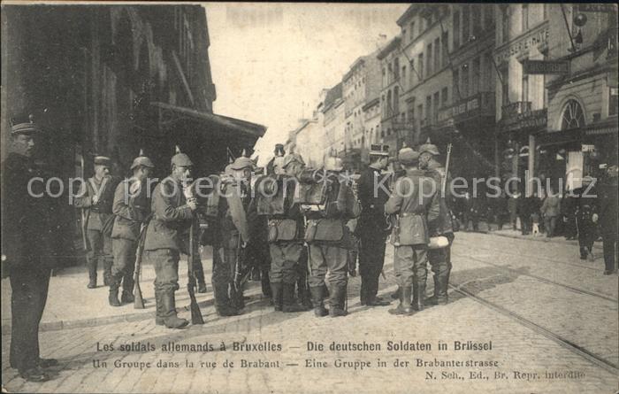 Bruxelles Bruessel Deutsche Soldaten