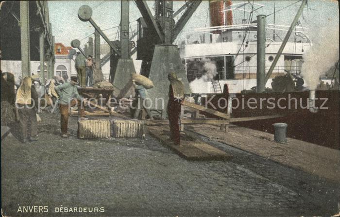 Anvers Antwerpen Débardeurs