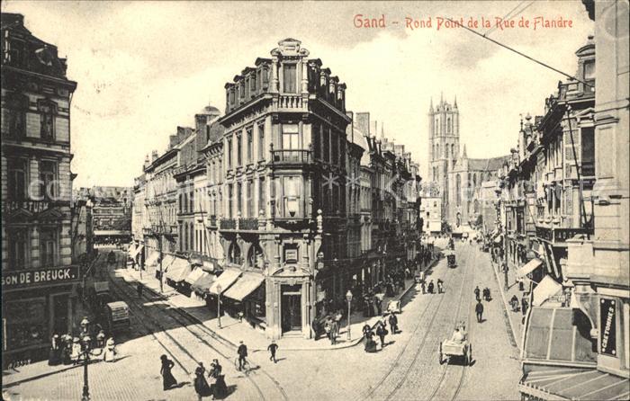 Gand Belgien Rond Point de la Rue de Flandre