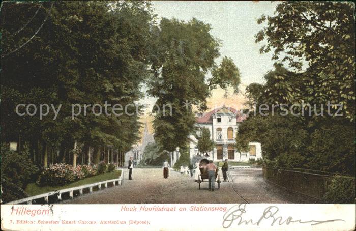 Hillegom Hoek Hoofdstraat en Stationsweg