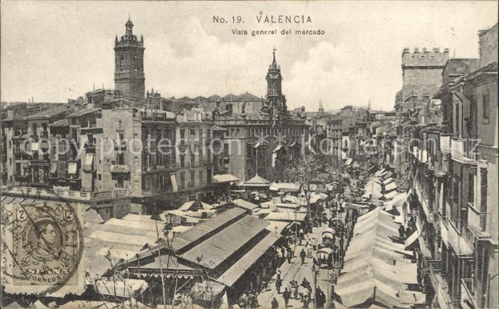Valencia Valenciana Vista general del mercado
