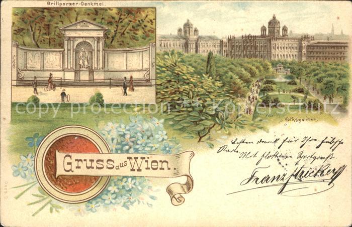 WIEN AT Volksgarten Grillparxer- Denkmal