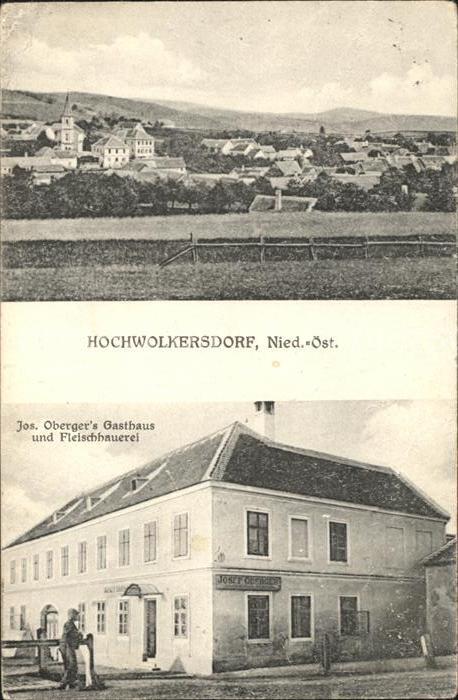 Hochwolkersdorf Oberger's Gasthaus und Fleischhauerei