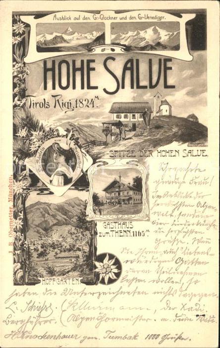 Hohe Salve Spitze der Hohen Salve Hopfgarten, Gasthaus Thenn