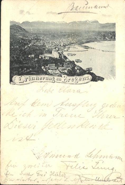 Bregenz Vorarlberg Blick auf den See