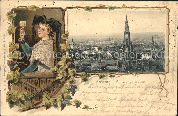 Freiburg Breisgau Blick vom Schlossberg