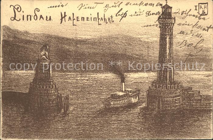 Lindau Bodensee Hafeneinfahrt