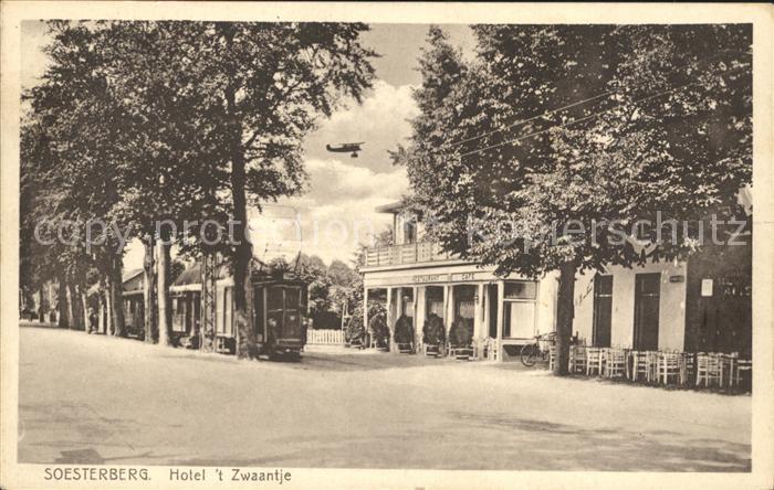 Soesterberg Hotel `t Zwaantje mit Strassenbahn