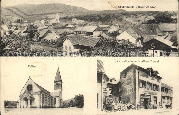 Leimbach Haut-Rhin Èglise Èpicerie Boulangerie Albert Dumel