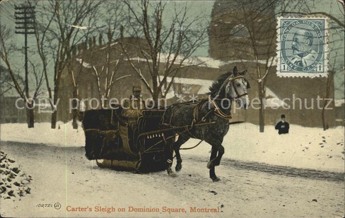 Montreal Quebec Carter´s Sleigh Dominion Square