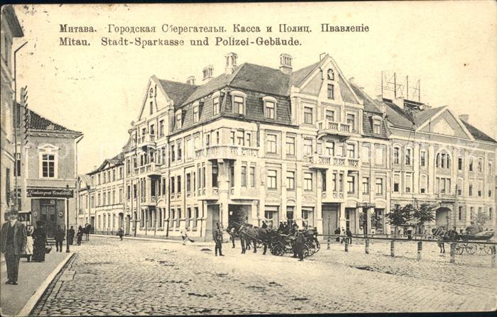 Mitau Stadt Sparkasse Polizei Gebaeude